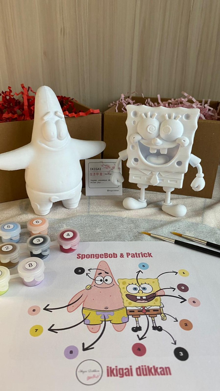 SüngerBob & Patrick Sevgili Boyama Seti