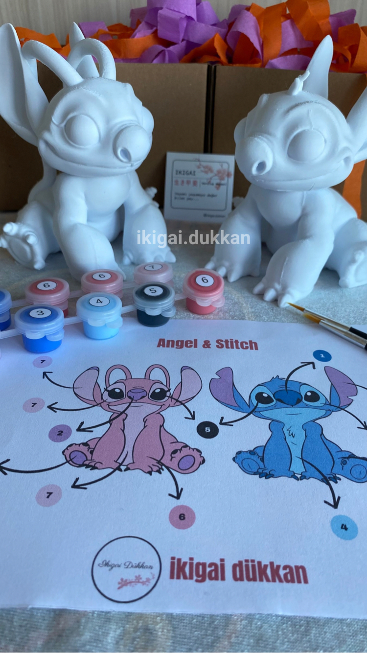 Stitch & Angel Sevgili Boyama Seti
