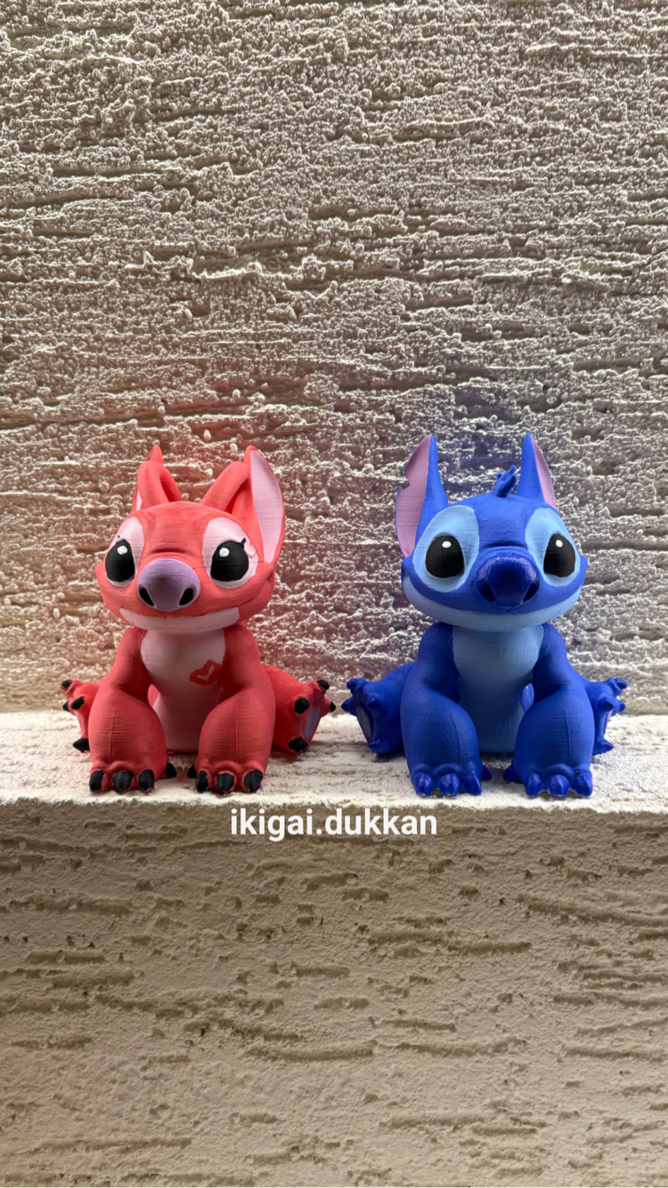 Stitch & Angel Sevgili Boyama Seti