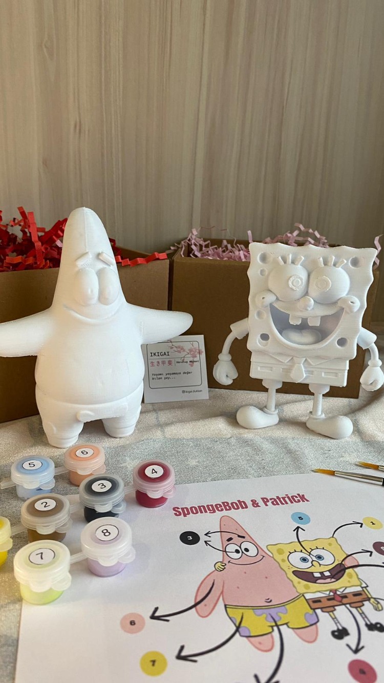 SüngerBob & Patrick Sevgili Boyama Seti