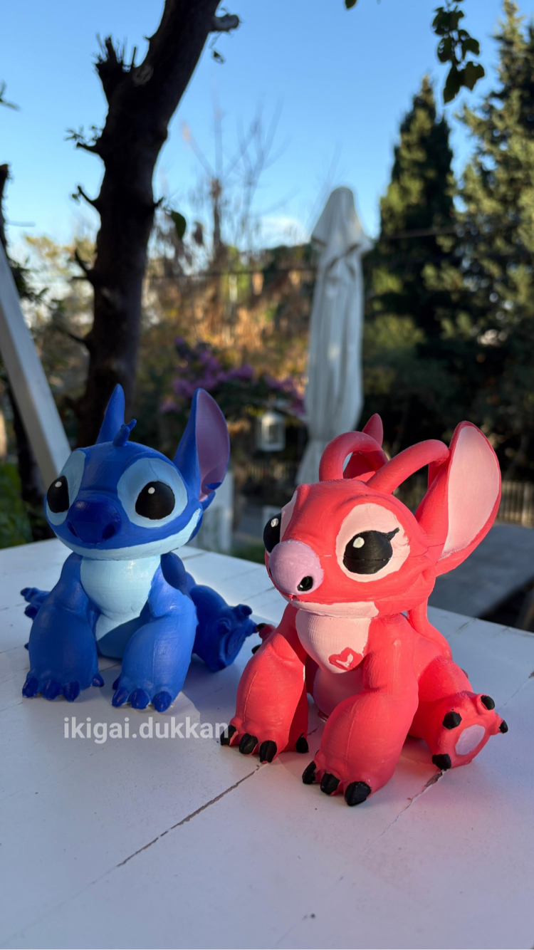 Stitch & Angel Sevgili Boyama Seti
