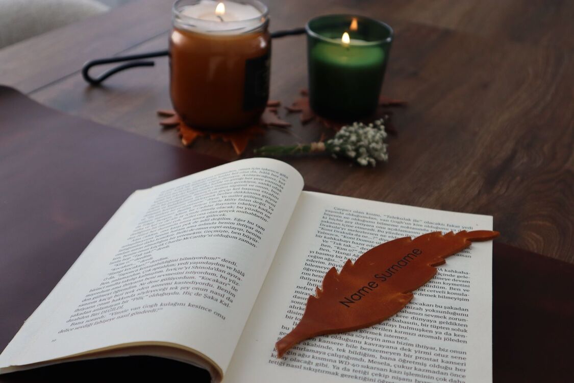 Deri Kitap Ayracı 