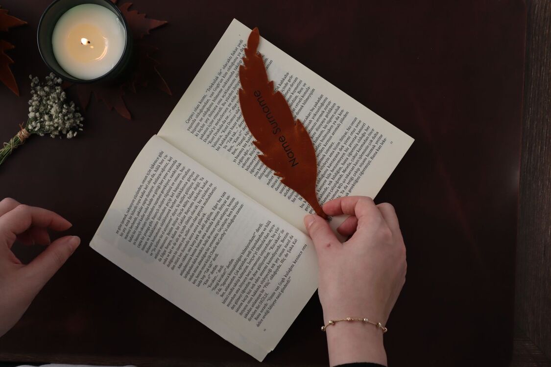 Deri Kitap Ayracı 