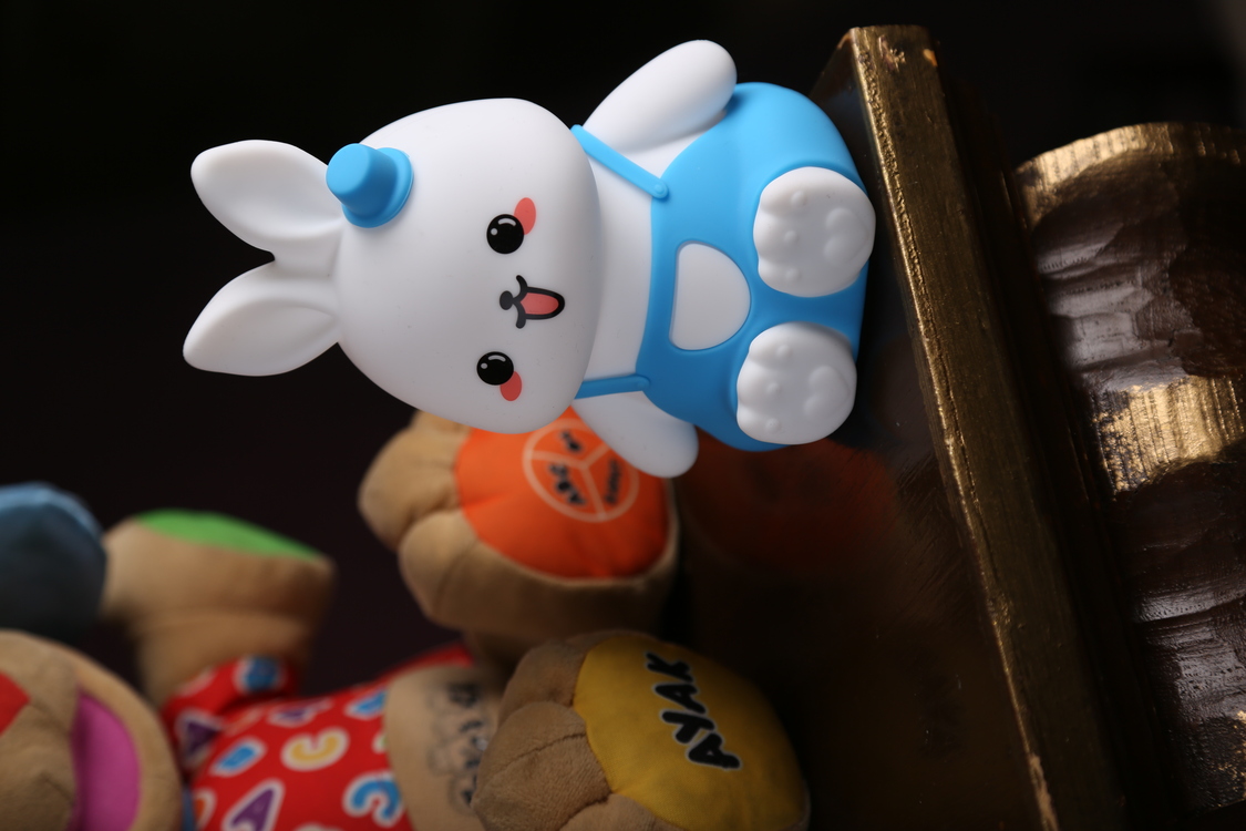 Sevimli Tavşan Şekilli Yumuşak Dokunmatik Çocuk Bebek Odası Oyuncak Gece Lambası ( Pembe)