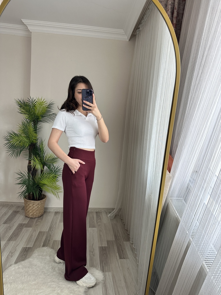 KORSAJ KEMERLİ FUL LİKRALI PANTOLON