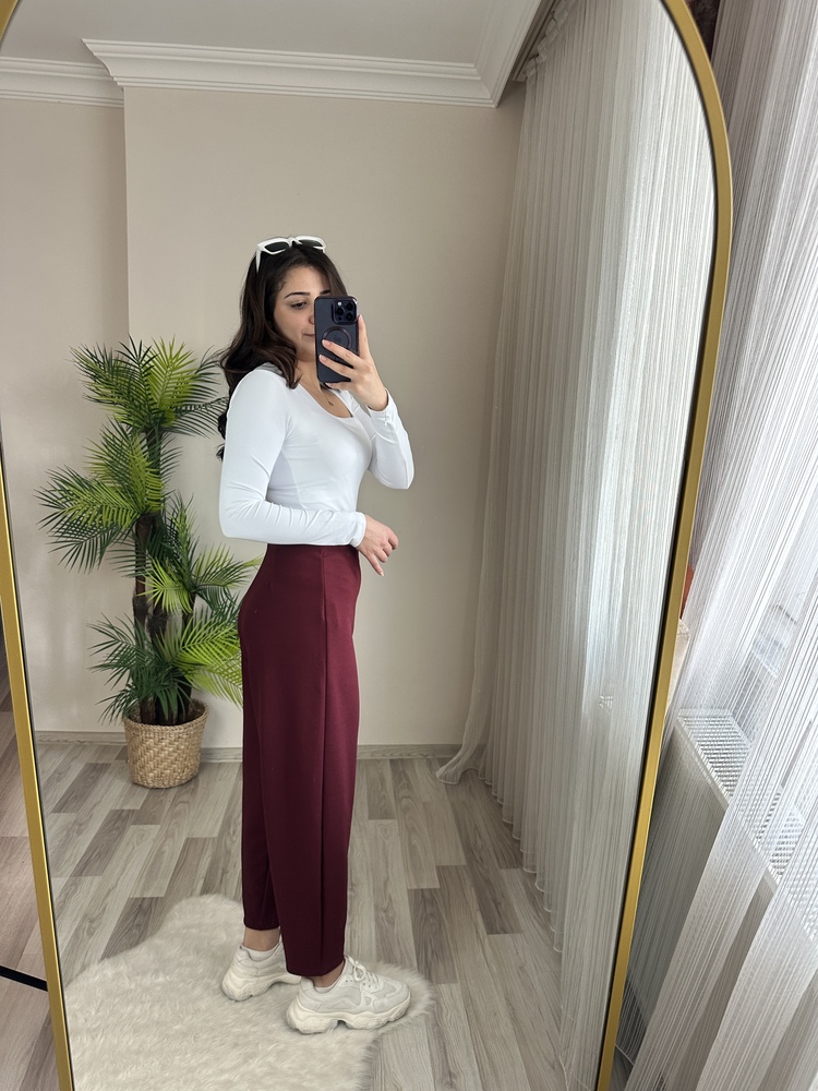 FULL LİKRALI BELİ LASTİKLİ BALON PANTOLON