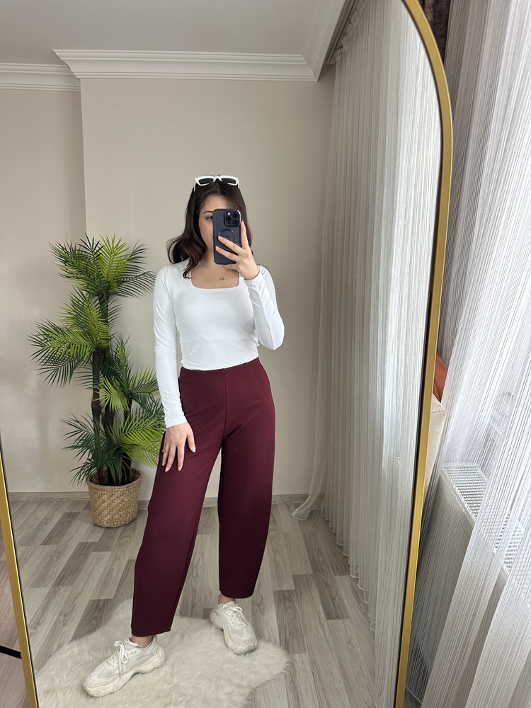FULL LİKRALI BELİ LASTİKLİ BALON PANTOLON