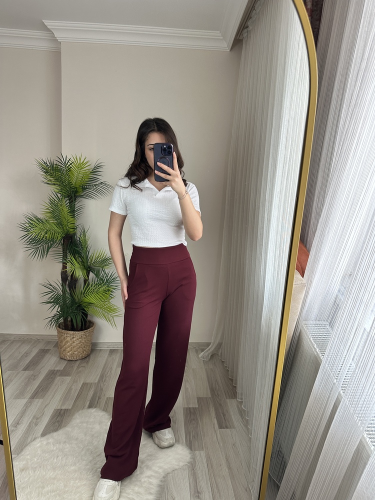 KORSAJ KEMERLİ FUL LİKRALI PANTOLON