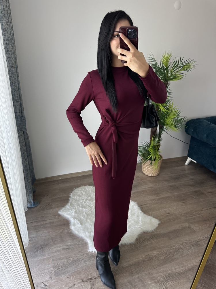 LUSİA BAĞLAMALI FUL LİKRALI ELBİSE