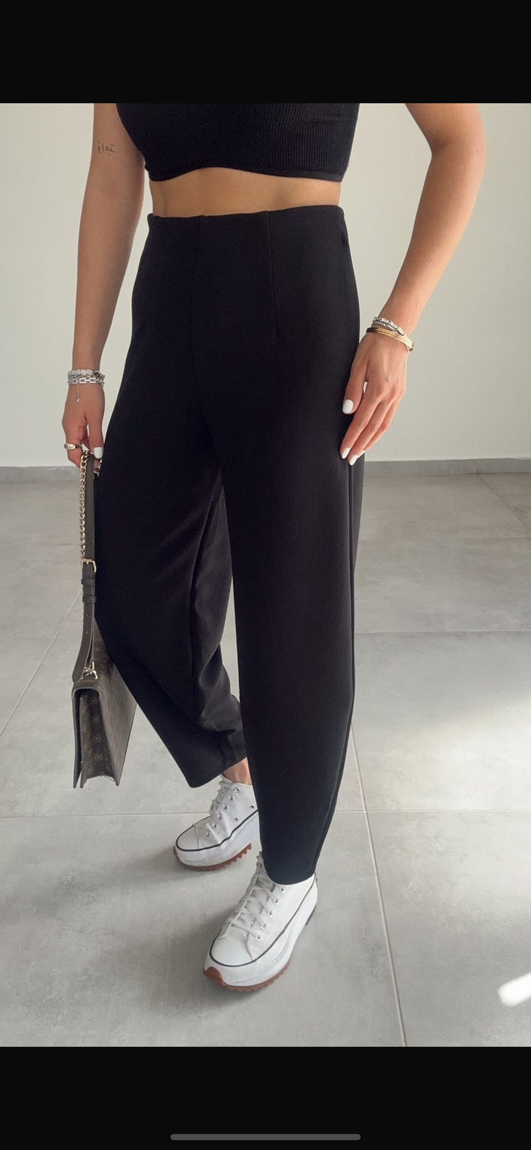 FULL LİKRALI BELİ LASTİKLİ BALON PANTOLON