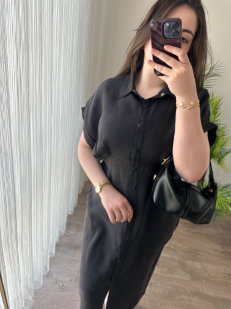LİSA TENSEL MİDİ ELBİSE