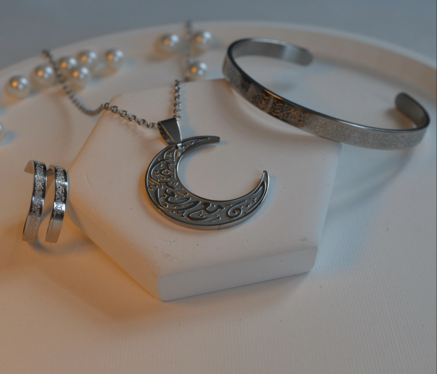 Ayet-el Kürsi & İnşirah Set Silver Kaplama