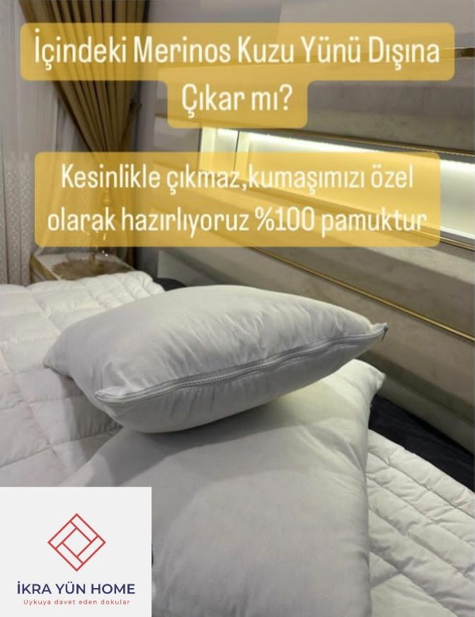2 adet boncuk yün yastık