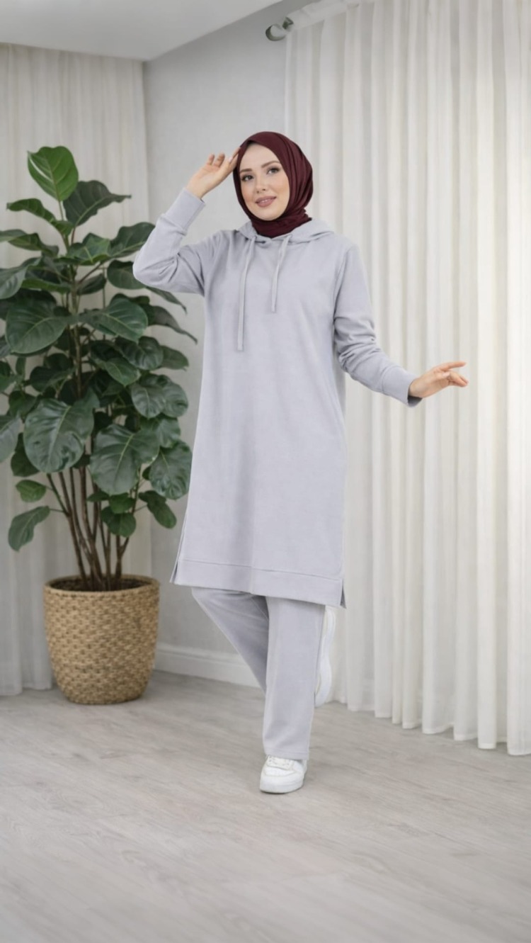 Azra Takım ( Indigo/Acık Gri/Süt Kahve&Siyah)