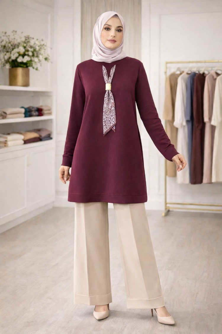 Kado Marka Tunik(Lacivert /Siyah/ Bordo & Kahve