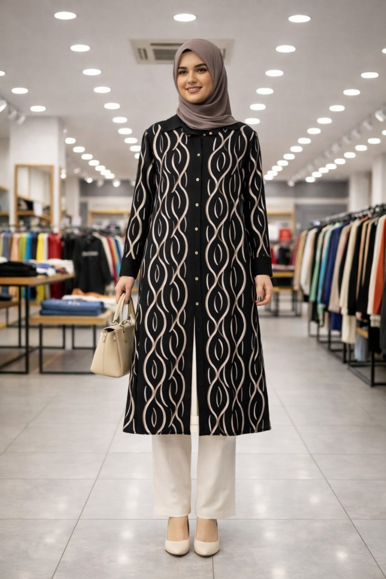 Beliz Tunik ( Kahve, Siyah ve Lacivert )