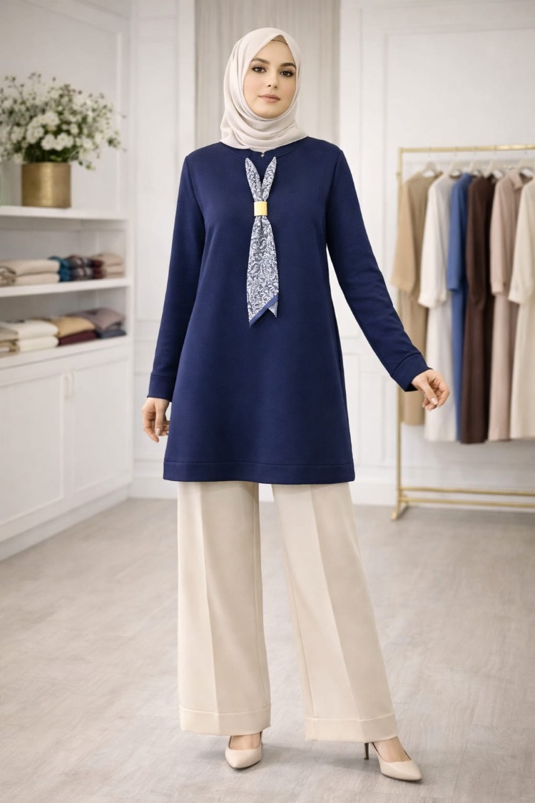 Kado Marka Tunik(Lacivert /Siyah/ Bordo & Kahve