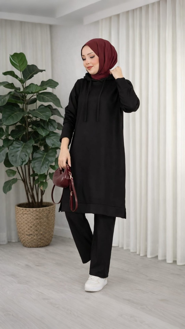 Azra Takım ( Indigo/Acık Gri/Süt Kahve&Siyah)