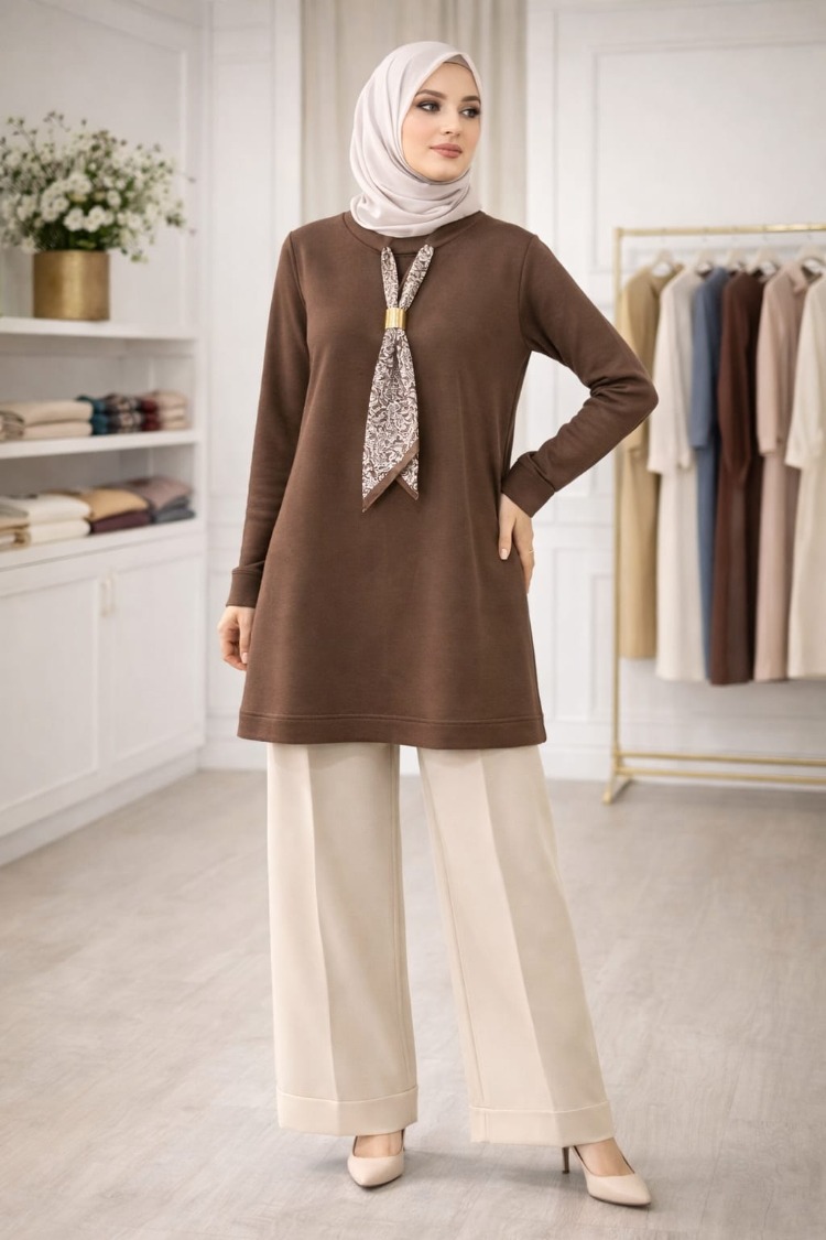 Kado Marka Tunik(Lacivert /Siyah/ Bordo & Kahve