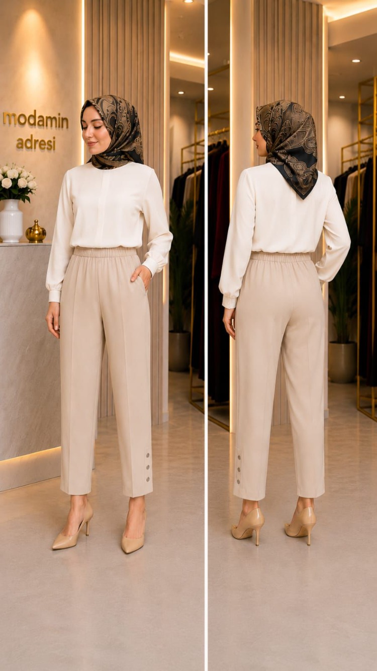Zımbalı Pantolon