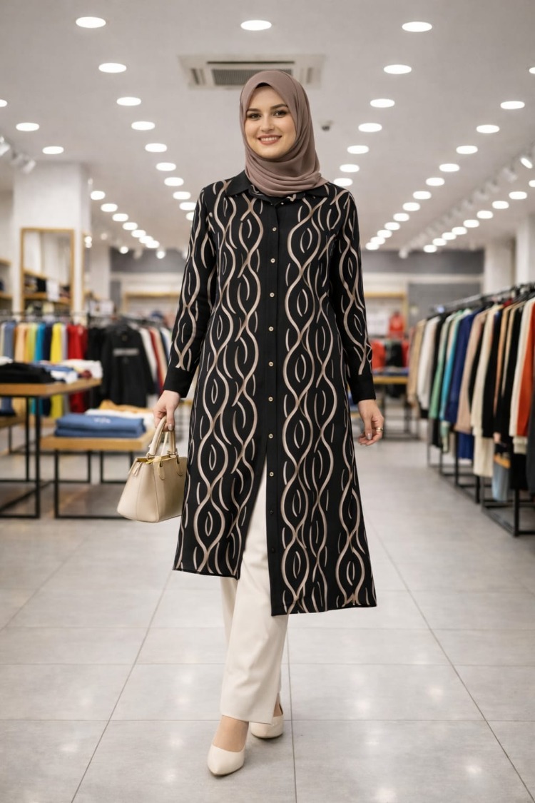 Beliz Tunik ( Kahve, Siyah ve Lacivert )
