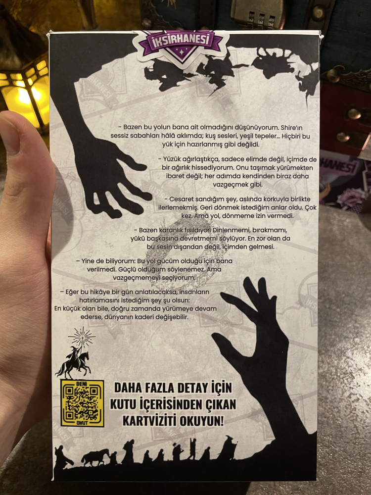 02 Yüzüklerin Efendisi Serisi / Koleksiyonluk İksir