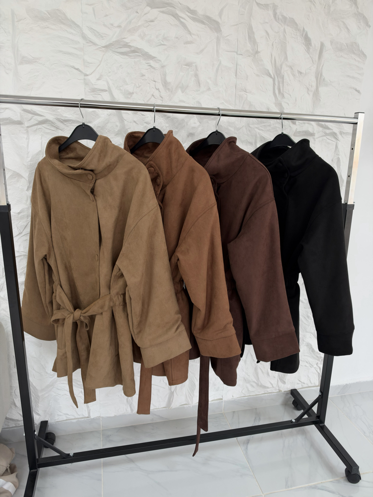 CAMEL/ SÜET TRENÇKOT