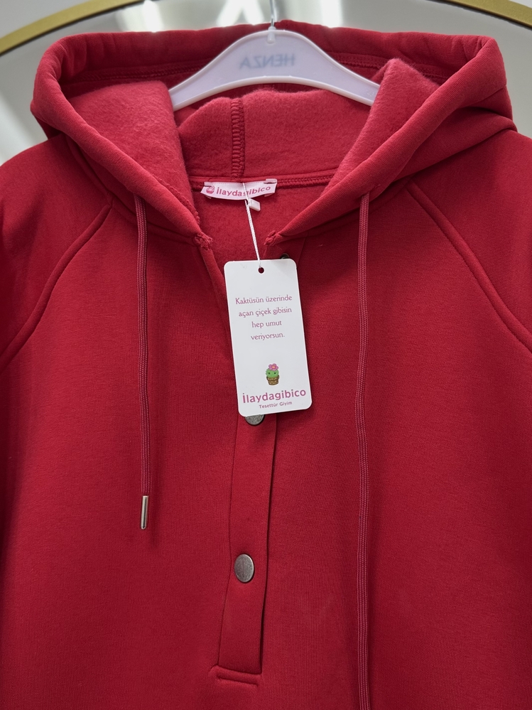 KIRMIZI / ÇITÇITLI  SWEAT 