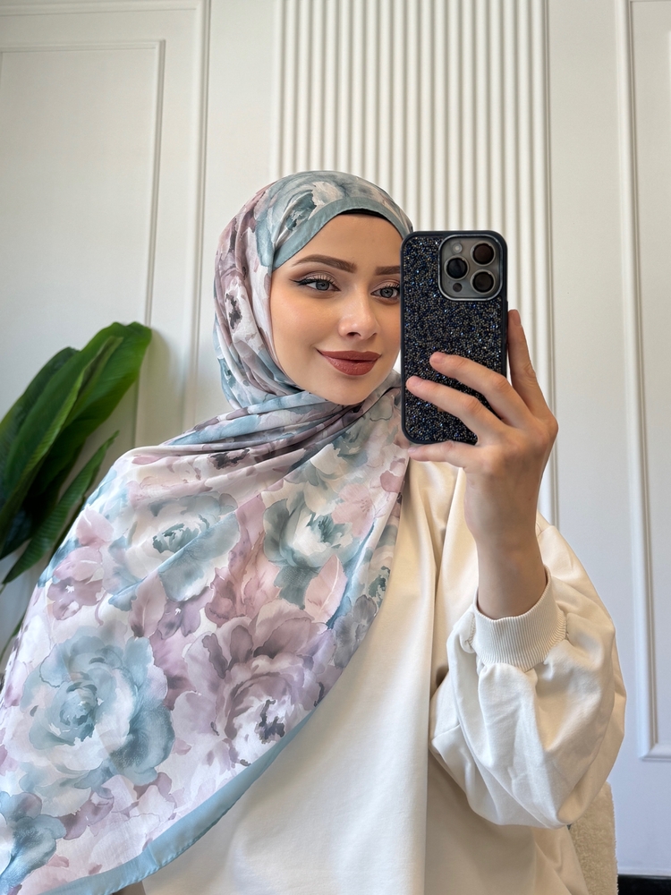 MİNT / GÜL DESEN ŞAL