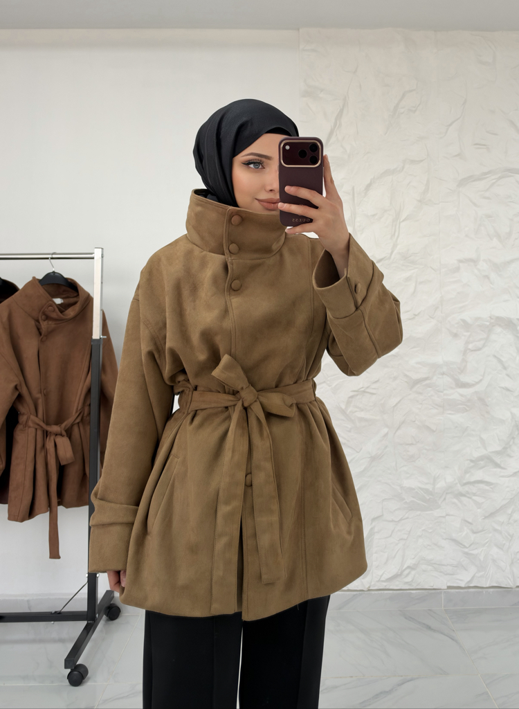 CAMEL/ SÜET TRENÇKOT