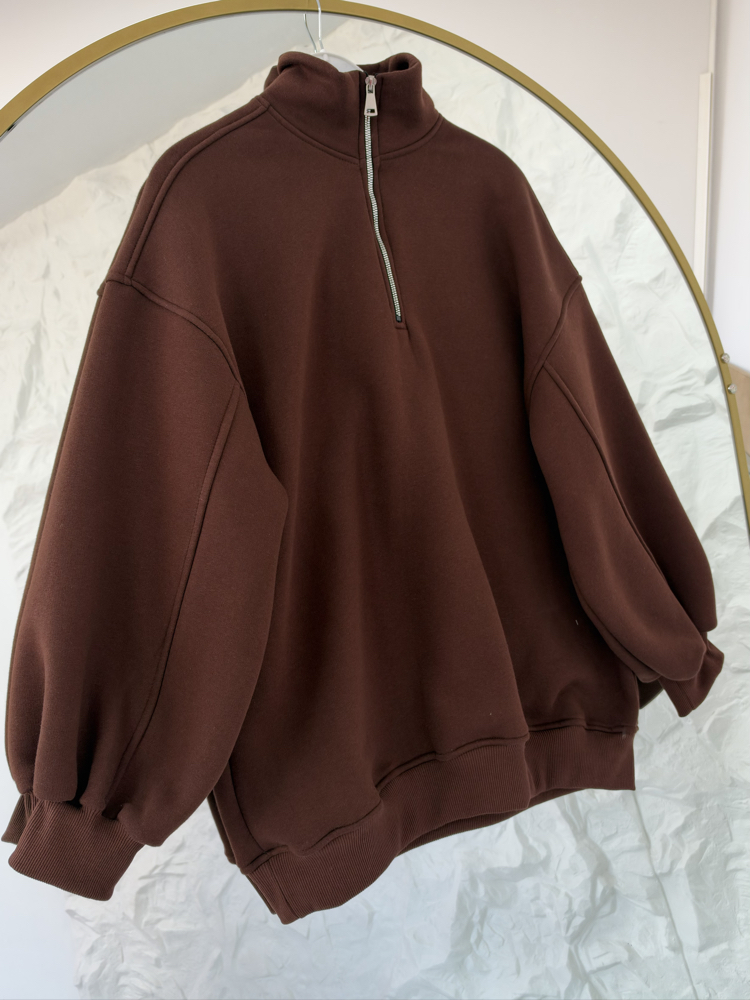 KAHVE/ FERMUARLI SWEAT