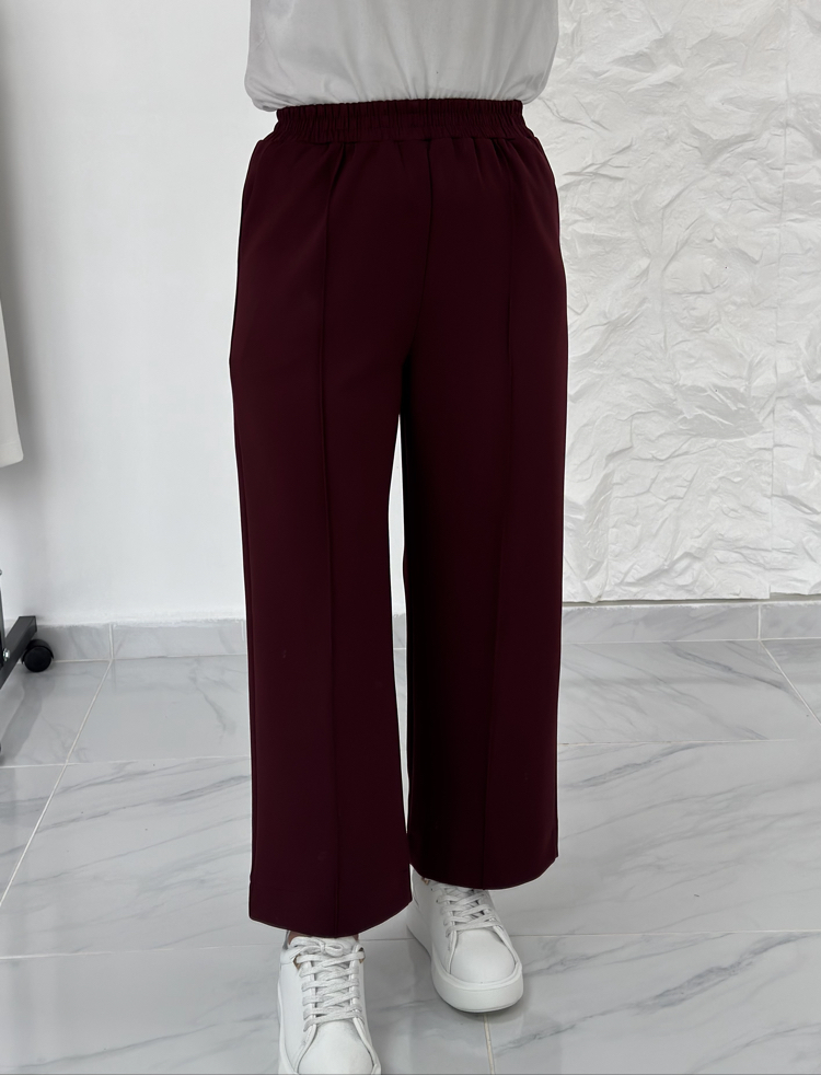 BORDO / BİLEK BOY BOL PAÇA SCUBA PANTOLON