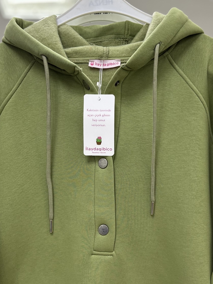 ZEYTİN YEŞİLİ / ÇITÇITLI SWEAT