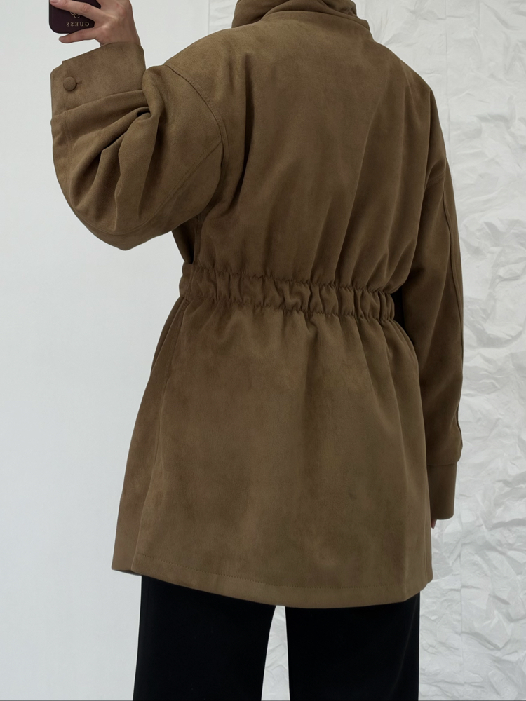 CAMEL/ SÜET TRENÇKOT