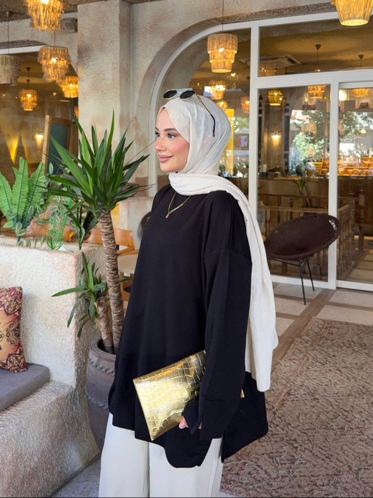 SİYAH/ RELAX OYSHO SWEAT