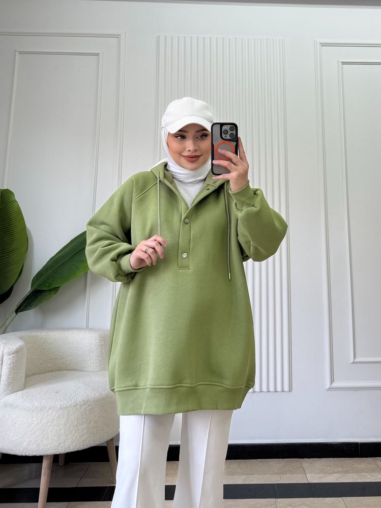 ZEYTİN YEŞİLİ / ÇITÇITLI SWEAT