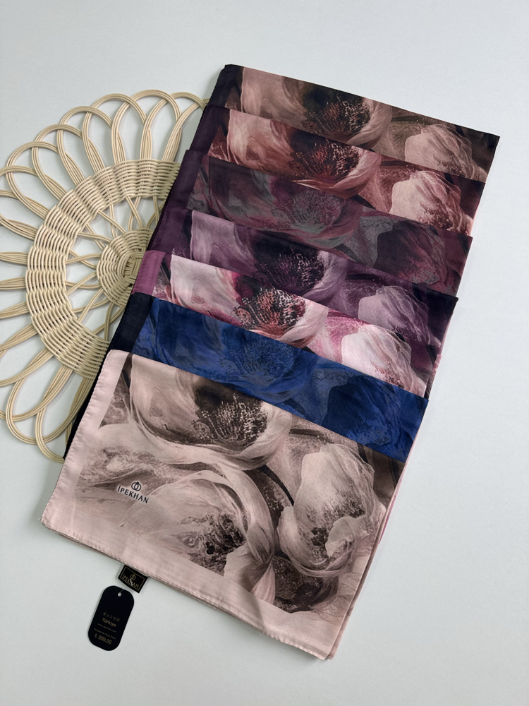 PEMBE / GELİNCİK DESEN ŞAL