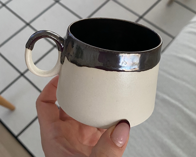 Metallic cup