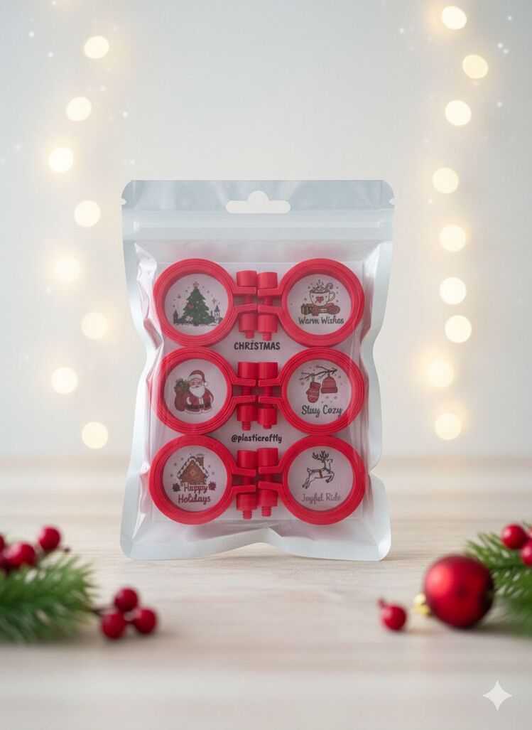Christmas 6 lı nakış anahtarlık kasnağı