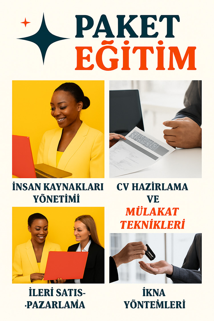 İnsan Kaynakları, CV Hazırlama ve Mülakat, İleri Satış ve Pazarlama 3'lü Paket Eğitimi