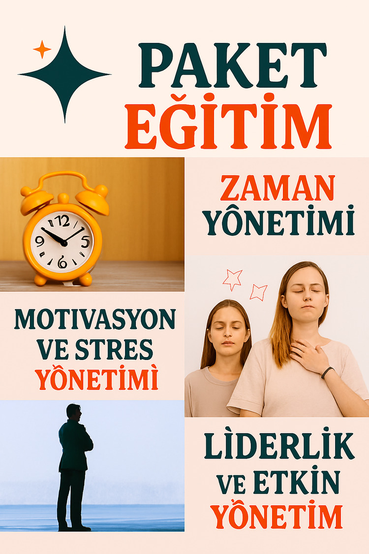 Liderlik, Motivasyon ve Zaman Yönetimi 3'lü Paket Eğitimi
