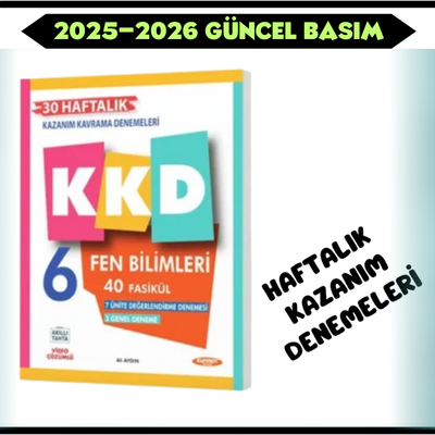 6. SINIF FENOMEN FEN BİLİMLERİ KAZANIM KAVRAMA DENEMELERİ 