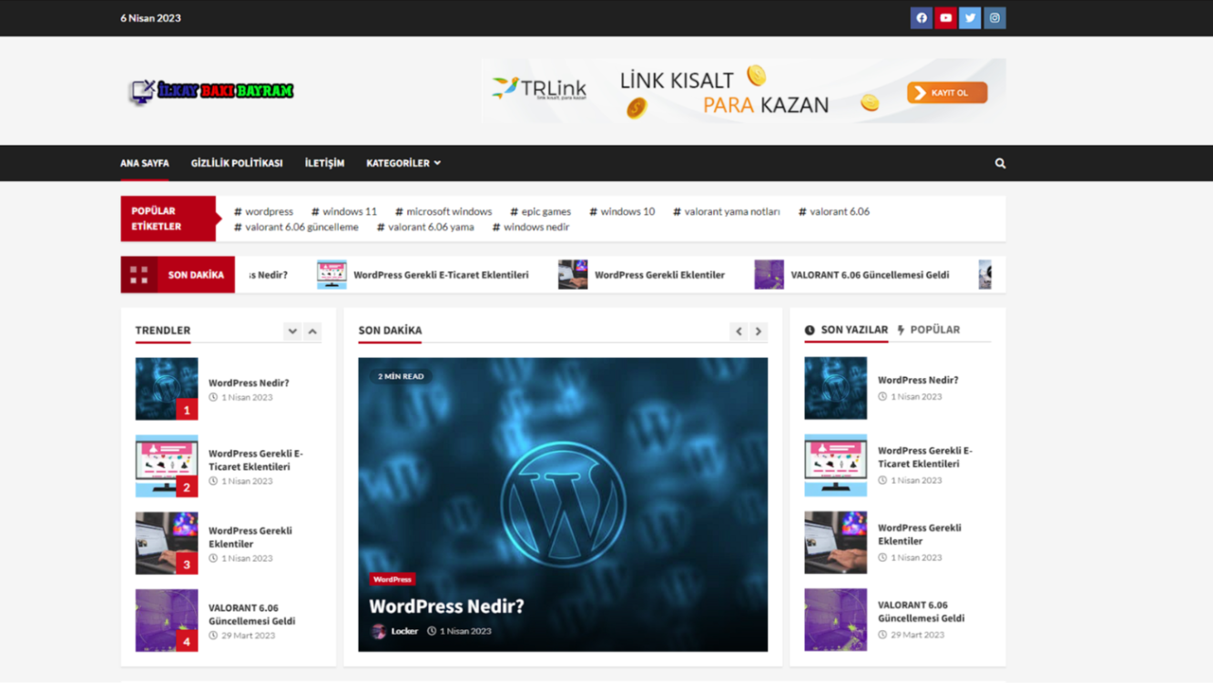 WordPress Site Kurulumu – Temel, Standart ve Full Paketler