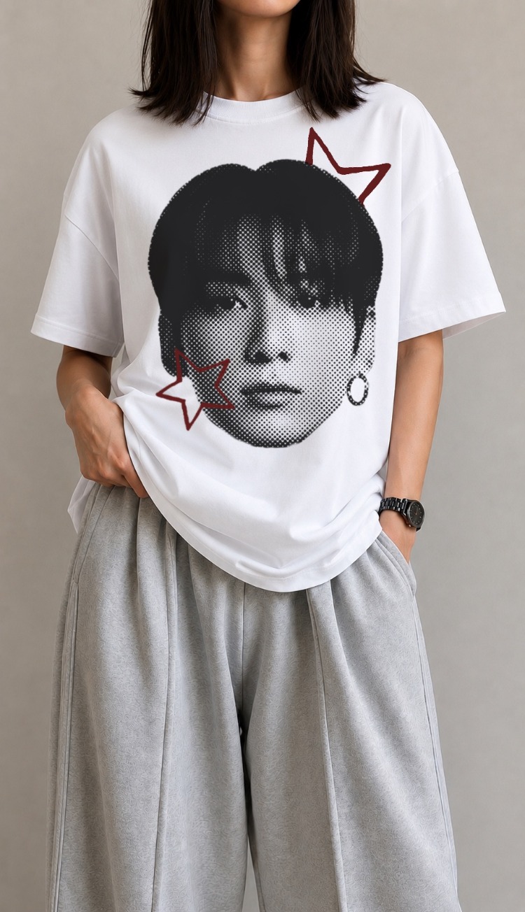BTS BASKILI TİŞÖRT Maknea Line
