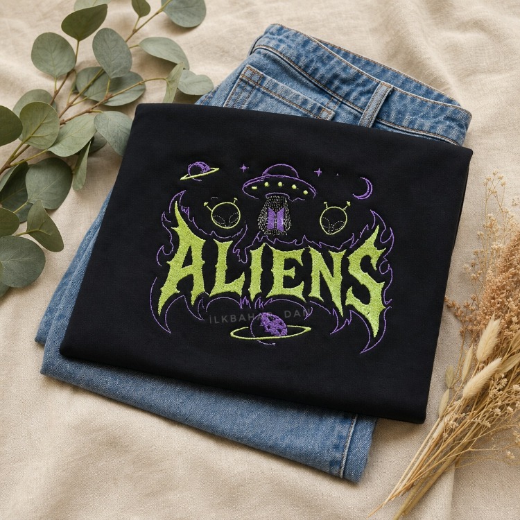 ALIENS NAKIŞLI TİŞÖRT