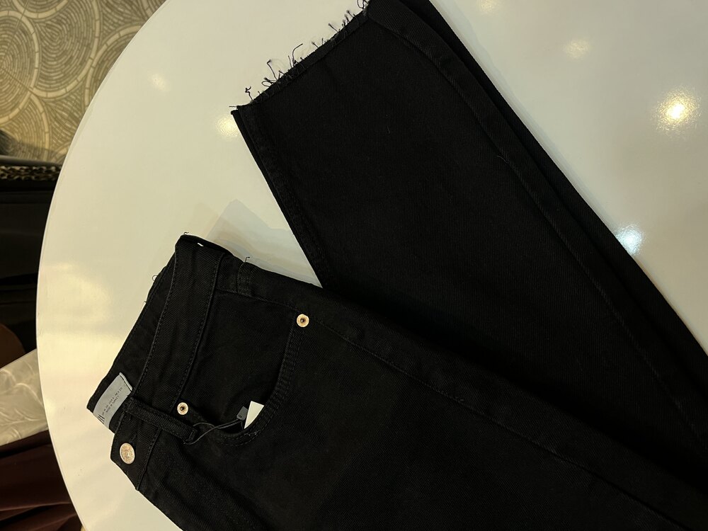 ZR Siyah Boyfit Pantolon