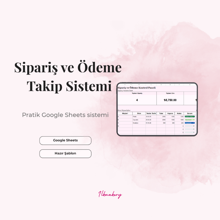 Sipariş ve Ödeme Takip Sistemi (Dashboard)