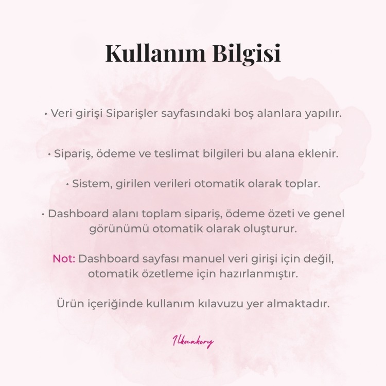 Sipariş ve Ödeme Takip Sistemi (Dashboard)