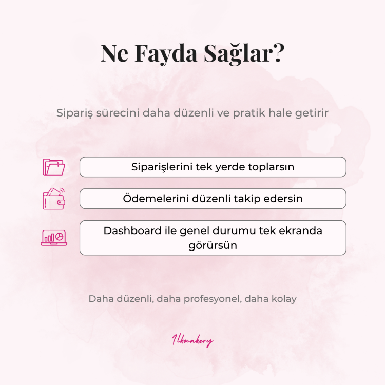 Sipariş ve Ödeme Takip Sistemi (Dashboard)