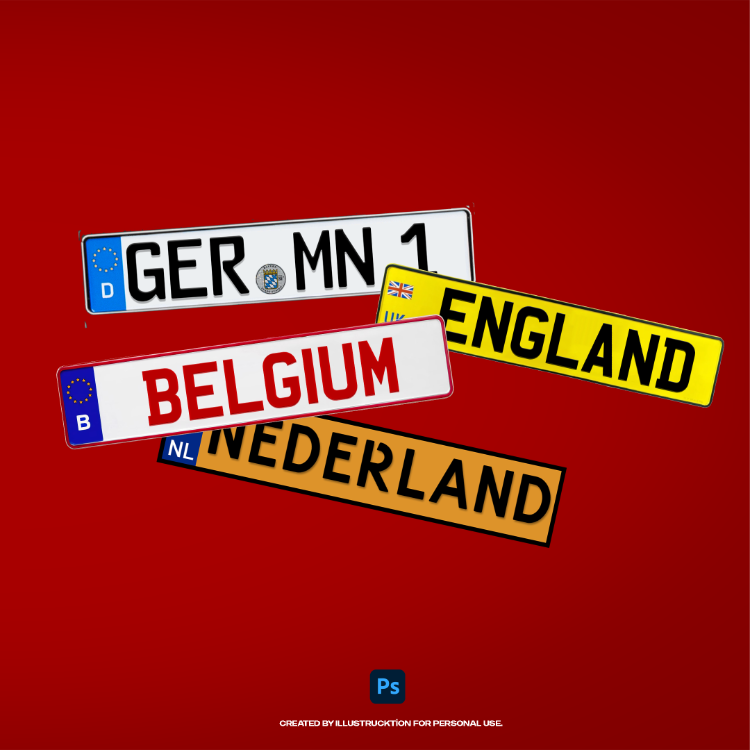 Illustrucktion European License Plate Pack